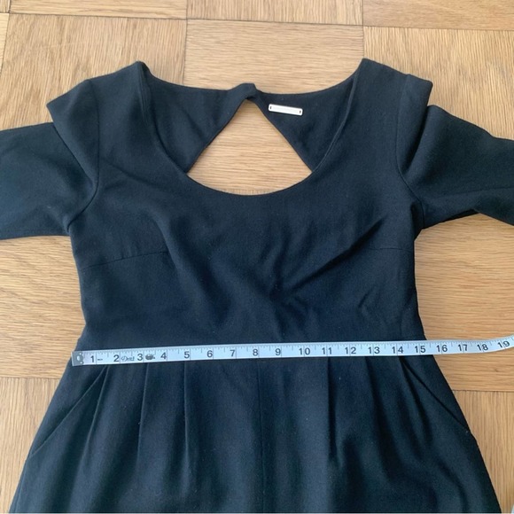 Loeffler Randall 4 Wool Silk Romper Black Pleated Pockets - Picture 8 of 10